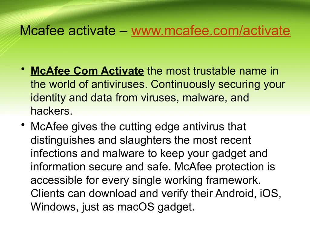 mcafee.com/activate/uk