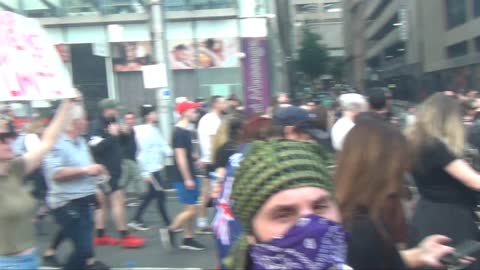 Melbourne Rally for Freedom on August 21,2021
