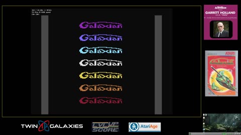 Atari 2600 EMU - Galaxian - Game 1 B/X - 109,980