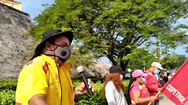 Primero de mayo: trabajadores marchan en Cartagena