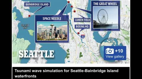 Seattle could be engulfed by 42-foot waves within three minutes of a 7.5-magnitude earthquake