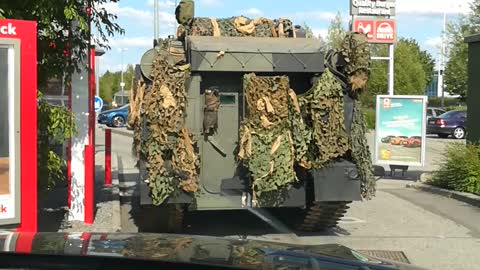 Drive-Thru With a Tank