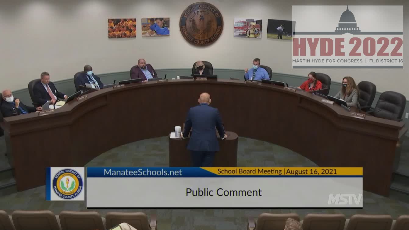 Standing up for Parental rights at Manatee School Board