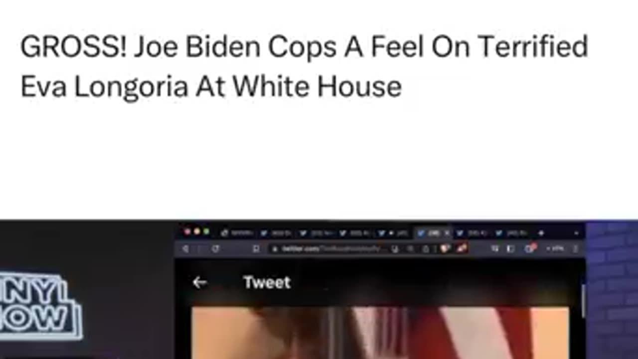 Joe Goes for the Grope - Eva Longoria's Not Having It