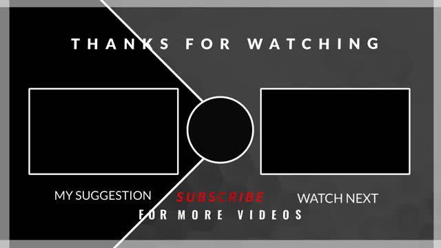 Thanks for watching animation | Subscribe animation | Youtube outro animation