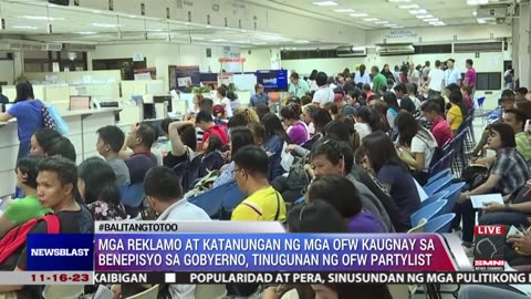Mga reklamo at katanungan ng mga OFW kaugnay sa benepisyo sa gobyerno, tinugunan ng OFW Partylist