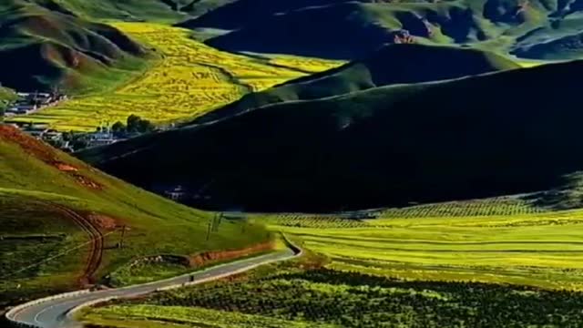 A winding mountain road