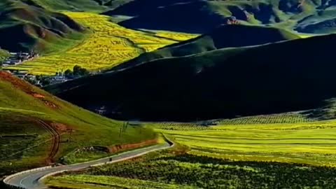 A winding mountain road