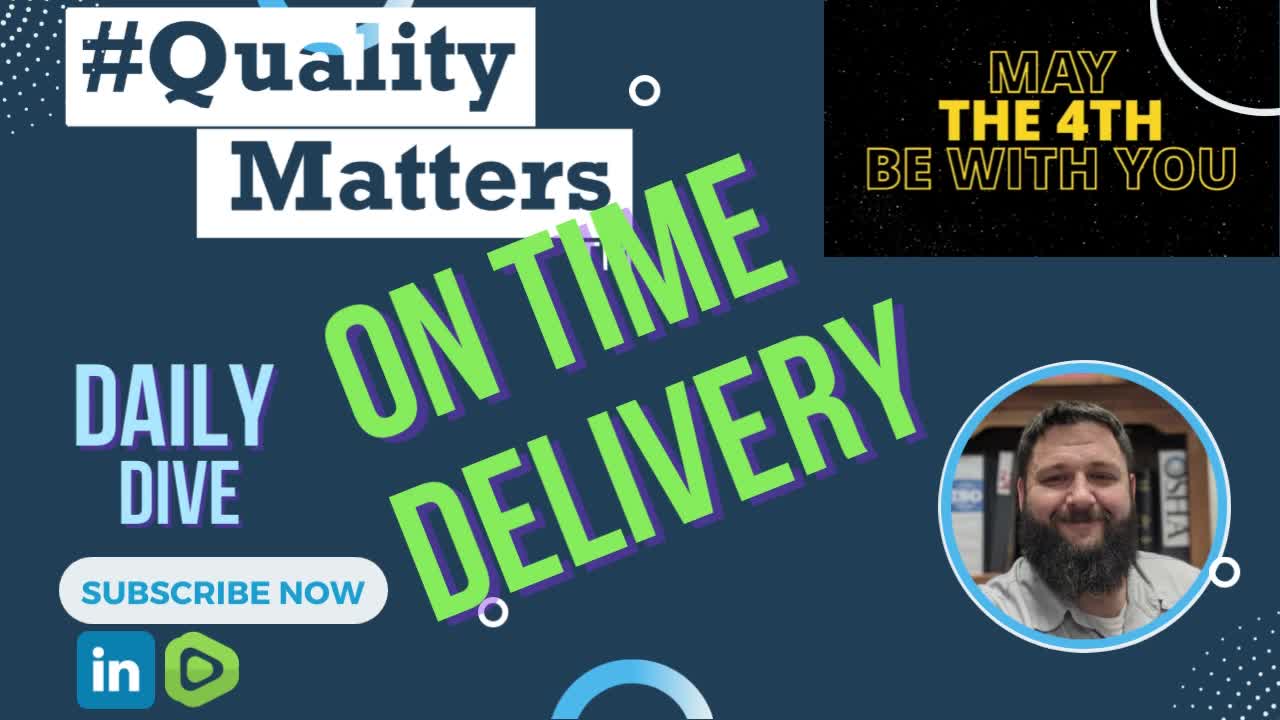 #QualityMatters Daily Dive - May the 4th be with you