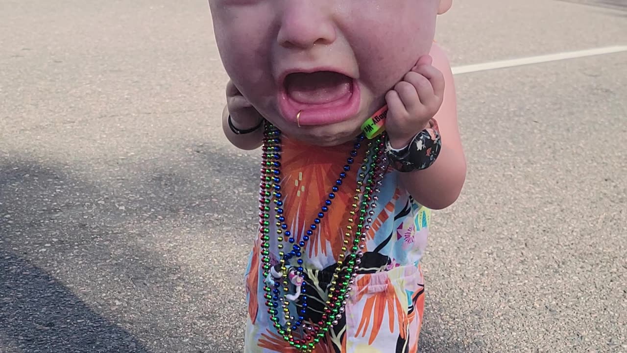 Kid Models Giant Punk Rock Baby Mask