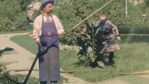 Pranking a Gardener in 1896 - Restored Footage