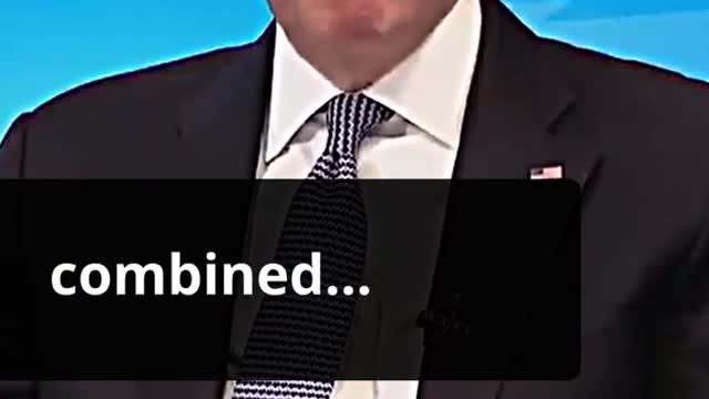 The president's confident speech