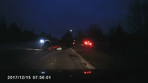 Guy Plows into the Back of a Mail Carrier