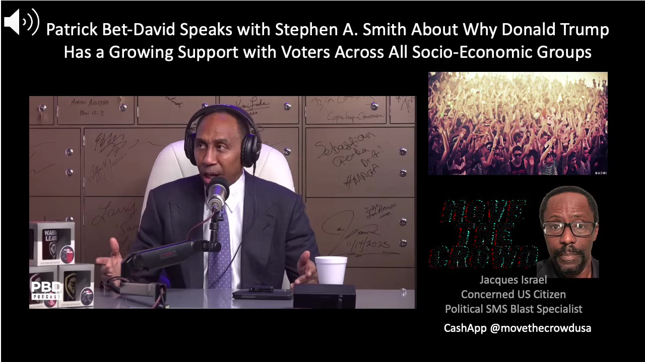 Patrick Bet-David Speaks W/ Stephen A. Smith Why Donald Trump Support is Growing
