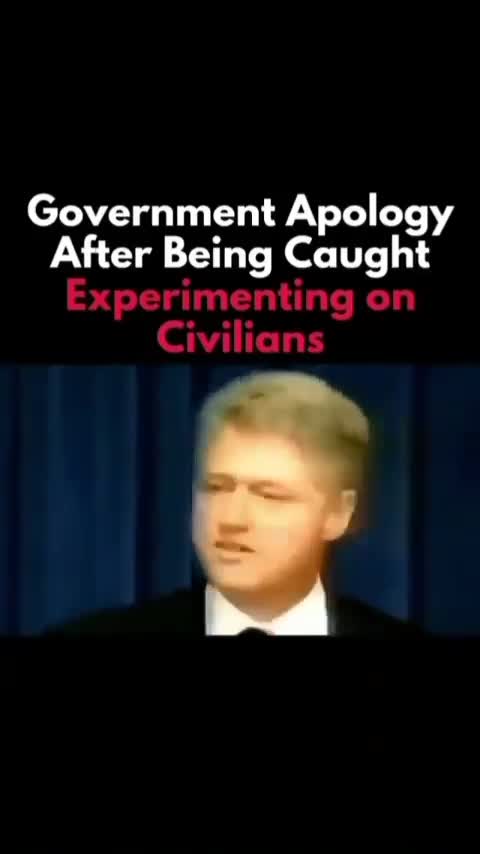 Apology for Experimenting on Civilians ⁉️