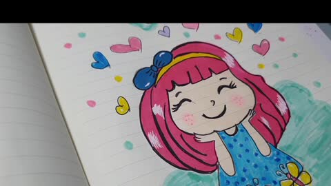 How to draw cute girl