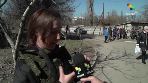 2022-03-26 Journaliste EvaKBartlett in Ukraine noodhulp