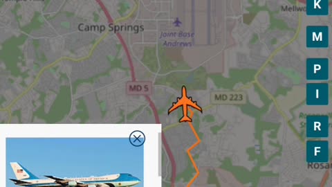 ATC Biden Raleigh to Andrews flight