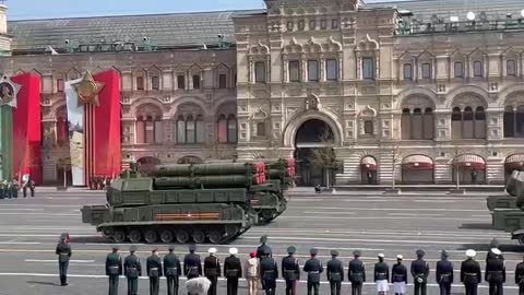 Generální zkouška na přehlídku 9. května na Rudém náměstí v Moskvě