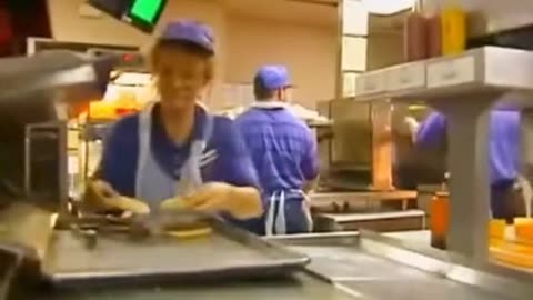 Inside Burger King in the 1990's