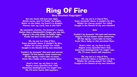 Ring Of Fire Song