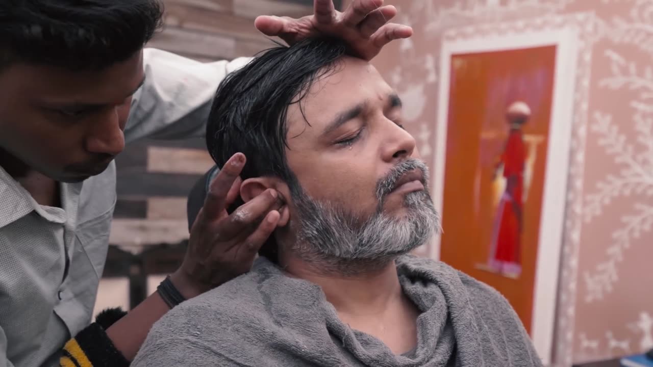 Intense Hot Oil Ear Massage for Relaxation _ Indian Massage
