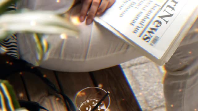 Woman in White Shirt Holding Newspaper photography idea combo HD photography