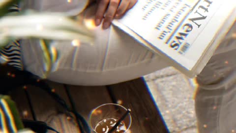 Woman in White Shirt Holding Newspaper photography idea combo HD photography