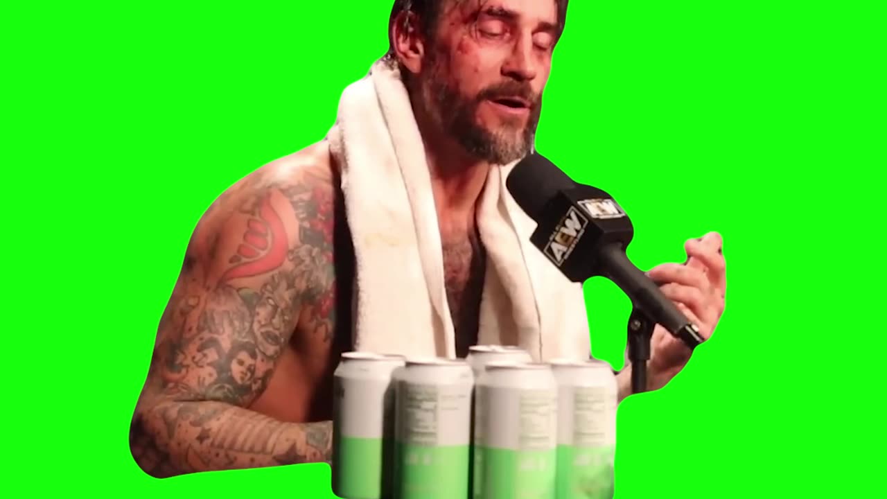 “Sorry if I’m a Little Snippy” CM PUNK | Green Screen