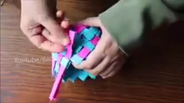 Beautiful Paper Basket- DIY Basket - Paper Craft - Home Decor