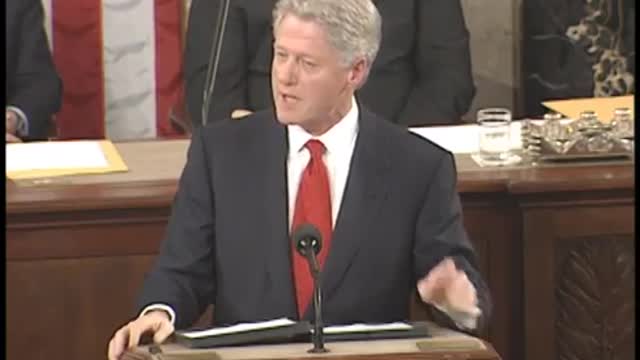 Bill Clinton state of the union speech 2000 vowing to open trade with china sourced