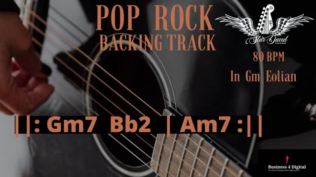 Backing Track Pop Rock in Gm Eolian