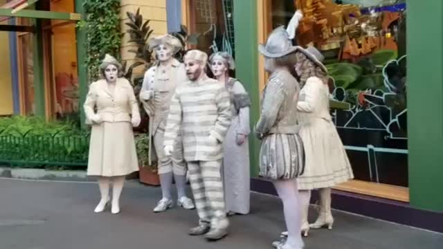 Disneyland Ghost characters sing spooky Halloween song.