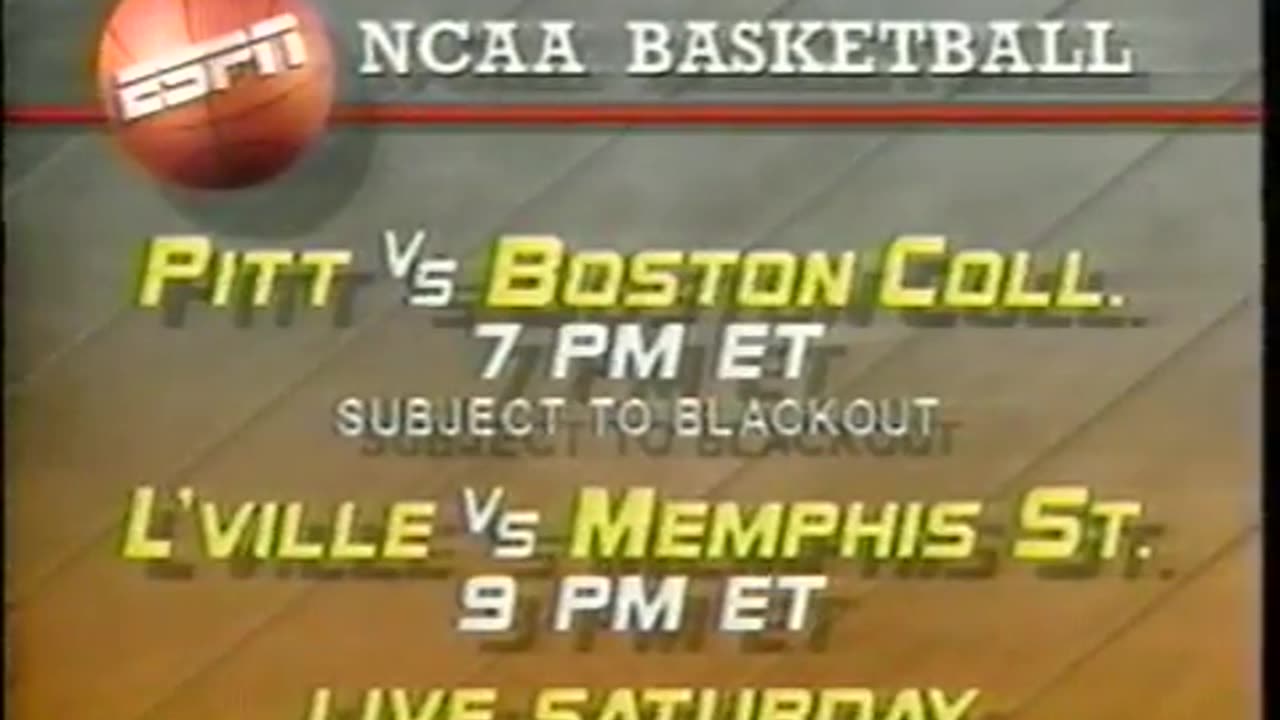 January 1988 - Cable College Basketball Promo