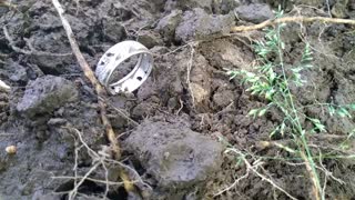 Found An Antique Silver Ring While Metal Detecting June 2019