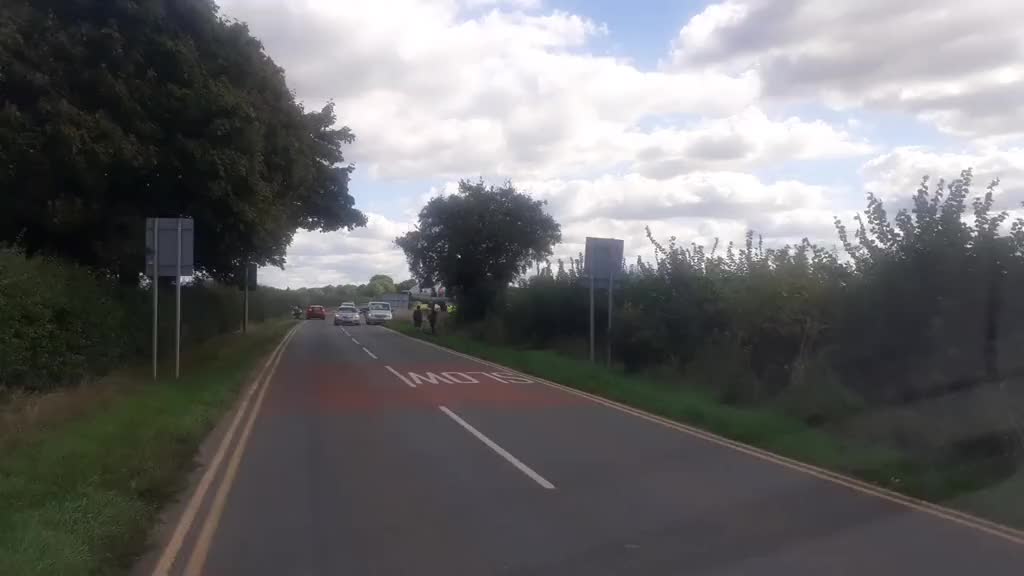 Vulcan nearly blocked road