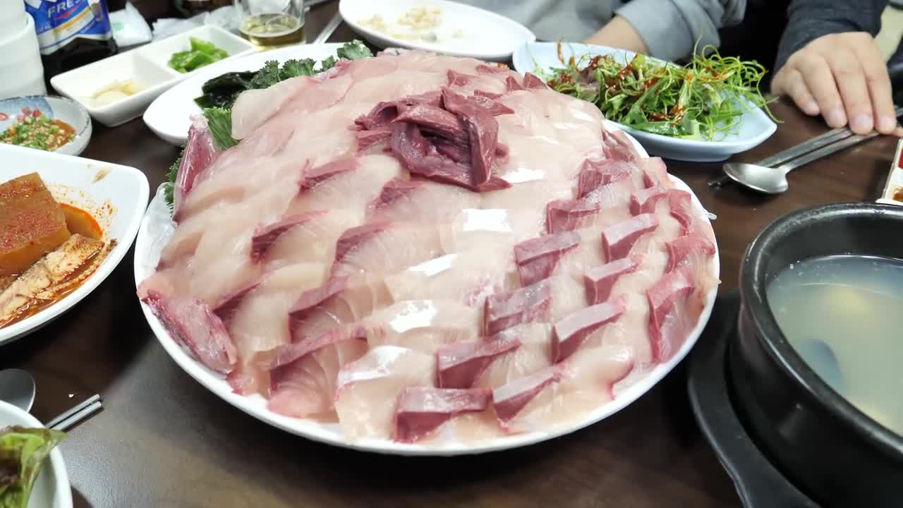 buri_shashimi_Japanese food_Korean style sashimi