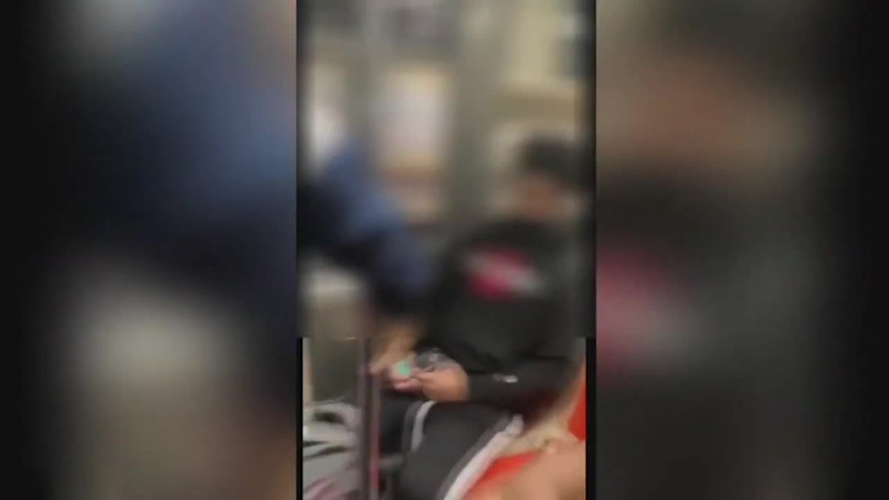 BLACK teens ASSAULT Asian girl on train.