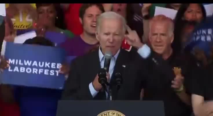 Biden SCREAMS and shakes like a madman during bizarre speech