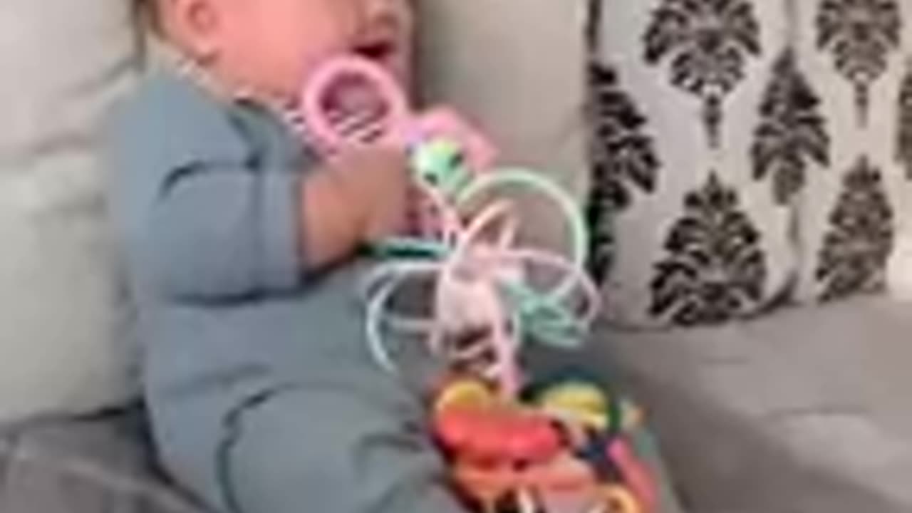 Cute and funny baby laughing video