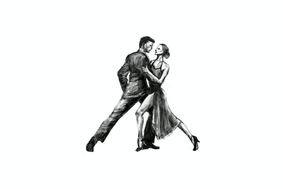 Argentine Tango time-lapse art (No. 303)