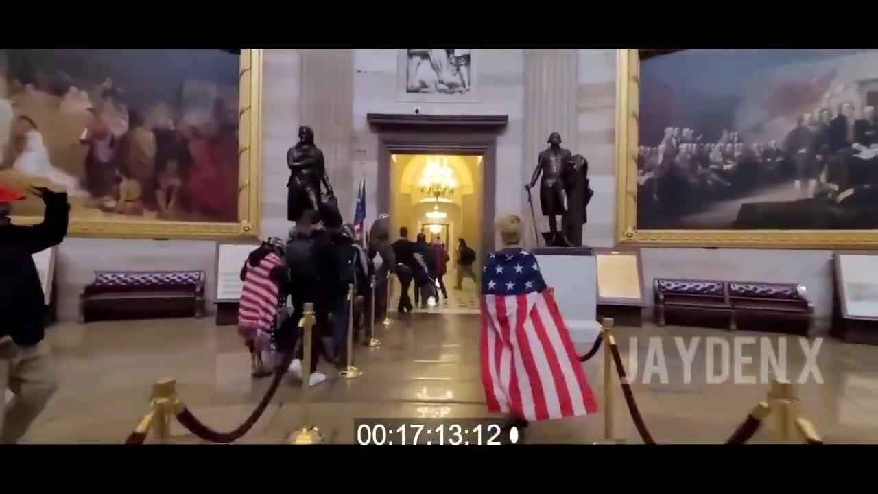 CNN’s Jade Sacker penetrating the Capitol with a member of BLM/Antifa