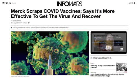 BOMBSHELL : Merck Suspending Vaccine Research as Covid Hoax Collapses