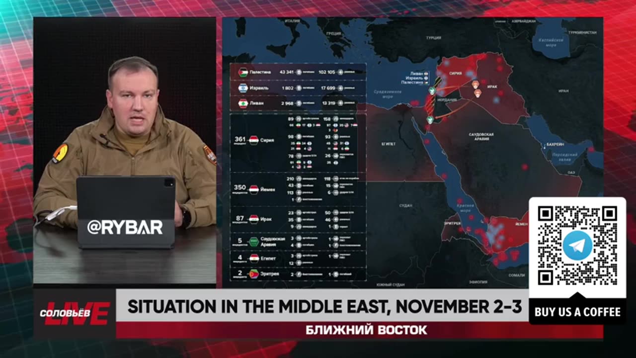 ►🚨▶⚡️🇮🇱⚔️🇵🇸❗️⚡️ Rybar Review of the Middle East on Nov.2-3 2024