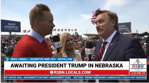 Mike Lindell at Trump Rally 5-1-22