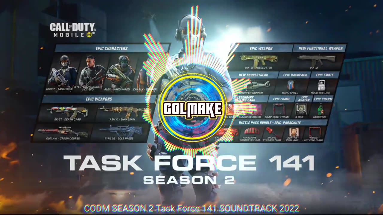 CALL OF DUTY MOBILE - SEASON 2 - Task Force 141 - SOUNDTRACK - 2022 - CODM