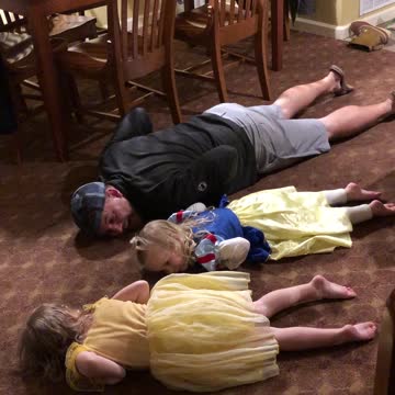 Little Girls Successfully Perform “The Worm”