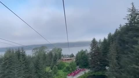 Zipline in Alaska.