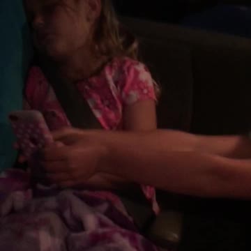 Girl sleeps through it all