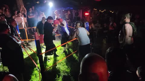 Blind boxing at the gathering 2022